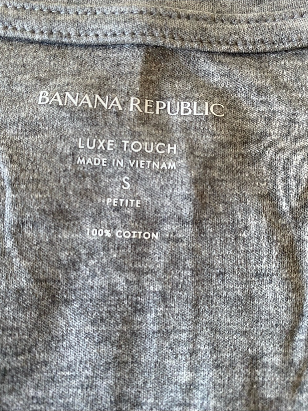Banana Republic Gray V-Neck Luxe Touch Tee - Picture 6 of 6